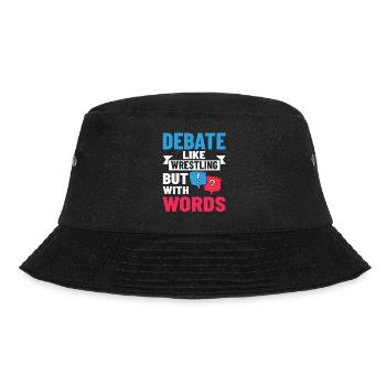 Debate Political Discussion Debate Argument - Bucket Hat - black - Front - Lela (165cm)