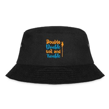 Doppelte doppelte Mühe und Mühe - Halloween - Bucket Hat - Schwarz - Vorne - Lela (165cm)