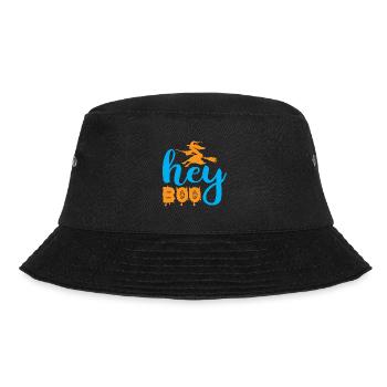 Hey boo - halloween humor - Bucket Hat - black - Front - Lela (165cm)