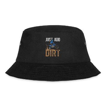 Dirt-Biking-Gag - Bucket Hat - Schwarz - Vorne - Lela (165cm)