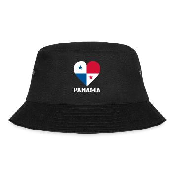 Lustiges Panama Panamaer Panamaerin Geschenk - Bucket Hat - Schwarz - Vorne - Lela (165cm)