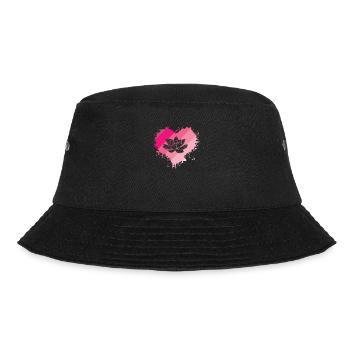 Lotus Flower Heart Plant Flower Lotus Flower - Bucket Hat - black - Front - Lela (165cm)