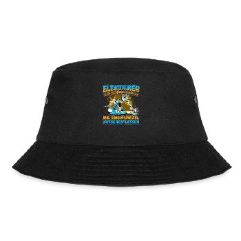 Elektriker - Sei nett zu mir - Elektroniker Lustig - Bucket Hat - Schwarz - Vorne - Lela (165cm)