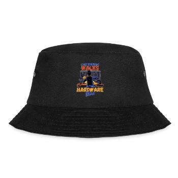 Ich Mag Romantische Spaziergänge Im Baumarkt - Bucket Hat - Schwarz - Vorne - Lela (165cm)