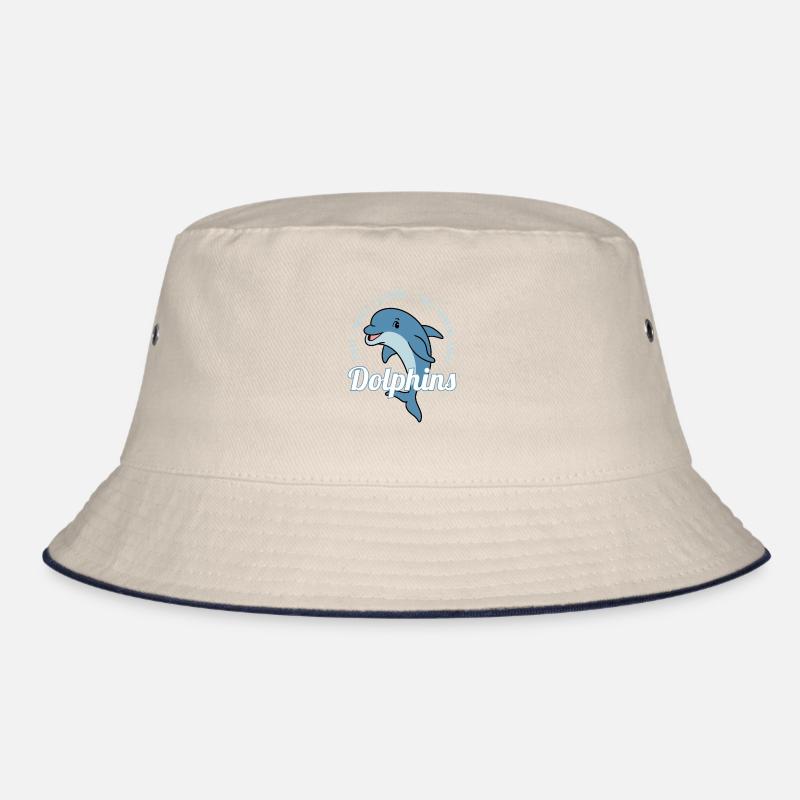 Denken Sie an Delfine Meerestier Ozean Bucket Hat