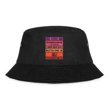 Pharmazeut Geburtstag Juli geboren Pharmakantin - Bucket Hat - Schwarz - Vorne - Lela (165cm)