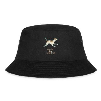 Dogs Are My Favorite People | Dog | Favorite Dog - Bucket Hat - black - Front - Lela (165cm)
