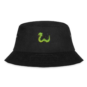 Snake Zodiac Sign Reptile Animal Zoo - Bucket Hat - black - Front - Lela (165cm)