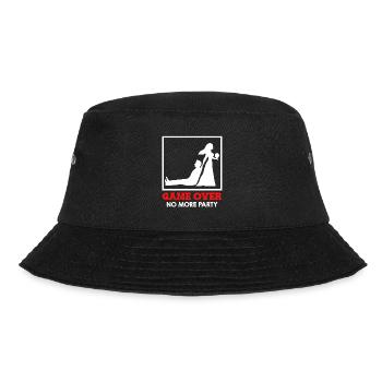 Game Over - Bridal Couple Wedding - Bucket Hat - black - Front - Lela (165cm)