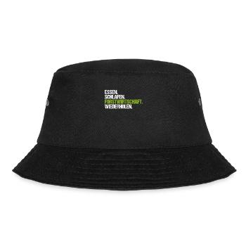 Forstwirt Forstwirtschaft Waldfacharbeiter Wald - Bucket Hat - Schwarz - Vorne - Lela (165cm)