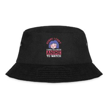 Watched too much anime - Bucket Hat - black - Front - Lela (165cm)