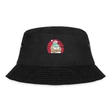 Tattooed Santa Claus Funny Tattoo Art - Bucket Hat - black - Front - Lela (165cm)