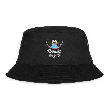 Dirndl Ersatz - Bucket Hat - Schwarz - Vorne - Lela (165cm)