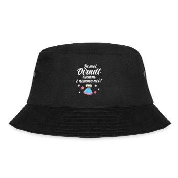 In Mei Dirndl Kumm I Nimma Nei | - Bucket Hat - Schwarz - Vorne - Lela (165cm)