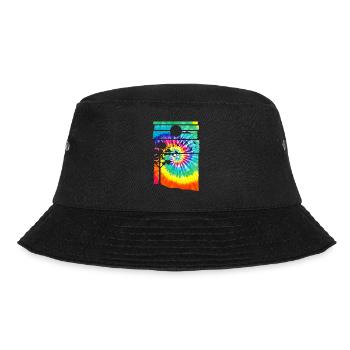 Wald Hippie Batik Natur Bäume Wald - Bucket Hat - Schwarz - Vorne - Lela (165cm)