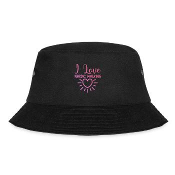 I love Nordic Walking - Bucket Hat - black - Front - Lela (165cm)