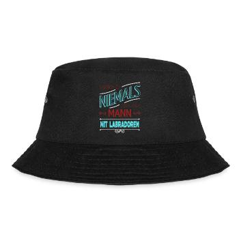 welpe pfote geburtstagsgeschenk bullterrier - Bucket Hat - Schwarz - Vorne - Lela (165cm)