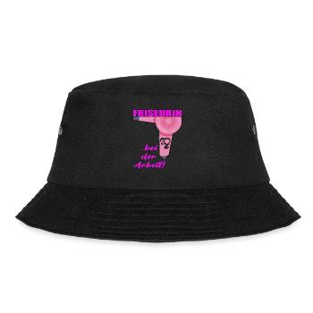 Friseurin wunderschönes Design für Friseurinen - Bucket Hat - Schwarz - Vorne - Lela (165cm)