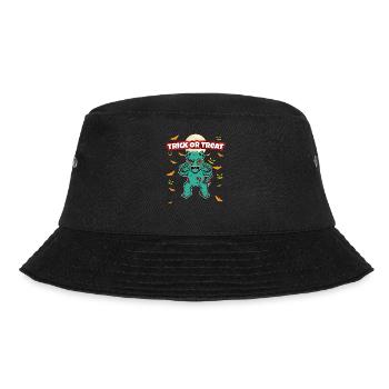 Trick Or Treat Scary Creepy Halloween Monster - Bucket Hat - Schwarz - Vorne - Lela (165cm)