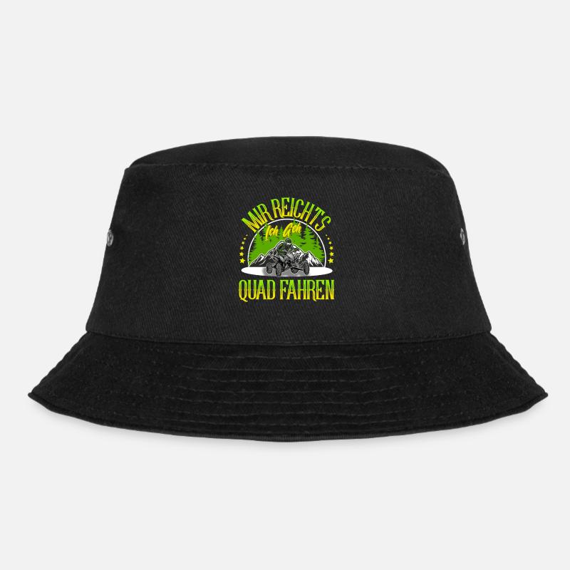 Quad ATV Offroad Quadfahrer - Bucket Hat - Schwarz