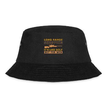 Long Range Shooting It's Like Golf But For Men - Bucket Hat - Schwarz - Vorne - Lela (165cm)