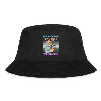 Nur noch eine Pflanze Garten Gärtner - Bucket Hat - Schwarz - Vorne - Lela (165cm)