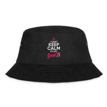 16. Geburtstag Mädchen - Bucket Hat - Schwarz - Vorne - Lela (165cm)