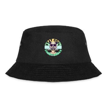 Kaffee Panda Coffee Break Time Kaffee Pause - Bucket Hat - Schwarz - Vorne - Lela (165cm)