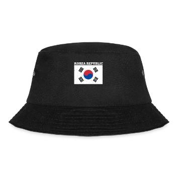 Korean Korean Republic Flag Pride Korean Flag - Bucket Hat - Schwarz - Vorne - Lela (165cm)