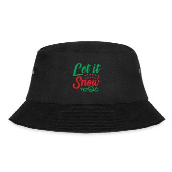 Let it snow - Weihnachtshumor - Bucket Hat - Schwarz - Vorne - Lela (165cm)