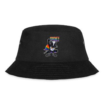 Skunk I LGBTQ Flag I Rainbow Flag I Gay Pride - Bucket Hat - Schwarz - Vorne - Lela (165cm)
