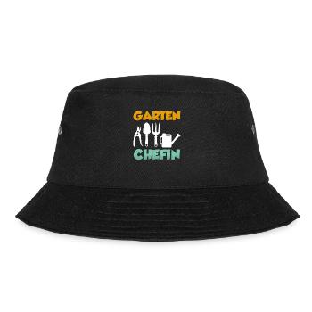 Garten Chefin Gärtnerin Damen Garten - Bucket Hat - Schwarz - Vorne - Lela (165cm)