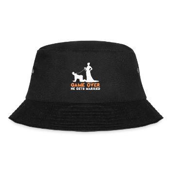 Game over - Bräutigam Jungesellenabschied - Bucket Hat - Schwarz - Vorne - Lela (165cm)