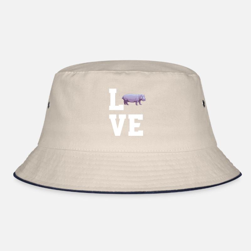 Liebe Nilpferde Bucket Hat
