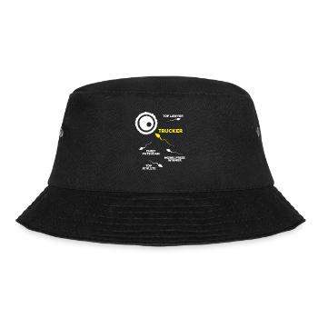 Truck Driver Truck Driver Professional Driver Trucker - Bucket Hat - black - Front - Lela (165cm)