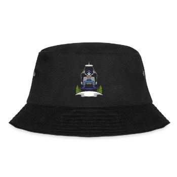 Snowboarder Winter Sports Snowboarding Skeleton - Bucket Hat - black - Front - Lela (165cm)
