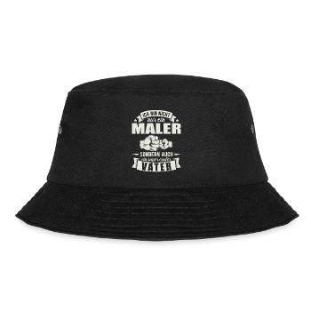 Maler - Bucket Hat - Schwarz - Vorne - Lela (165cm)