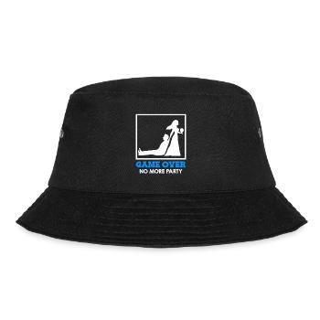 Game Over - Brautpaar Hochzeit - Bucket Hat - Schwarz - Vorne - Lela (165cm)