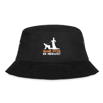 Game over - Bräutigam Jungesellenabschied - Bucket Hat - Schwarz - Vorne - Lela (165cm)
