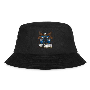 Raubvogel lustige Falkner Spruch Jagd design - Bucket Hat - Schwarz - Vorne - Lela (165cm)
