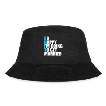 So Glücklich, Dass Ich Heiraten Werde - Bucket Hat - Schwarz - Vorne - Lela (165cm)