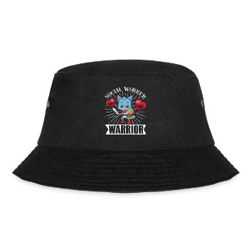 School Social Work Month Cat - Bucket Hat - black - Front - Lela (165cm)