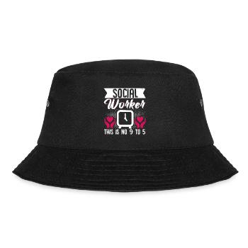 School Social Work Month Hands - Bucket Hat - black - Front - Lela (165cm)