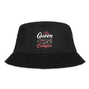 Queen Of The Camper Camping Caravan - Bucket Hat - black - Front - Lela (165cm)