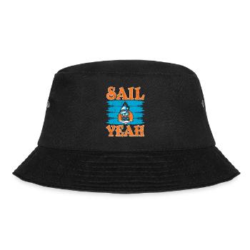 Sail yes Seafarer Ship Captain Nautical Sea - Bucket Hat - black - Front - Lela (165cm)