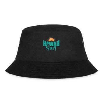 Hawaii Surf Surfing Surfboard Water Sports - Bucket Hat - black - Front - Lela (165cm)