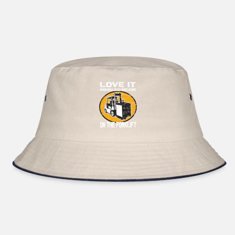 More hours on the forklift - Funny Forklift Bucket Hat