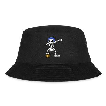 Wasserball-Teamplayer Dabbing Skeleton Wassersport - Bucket Hat - Schwarz - Vorne - Lela (165cm)