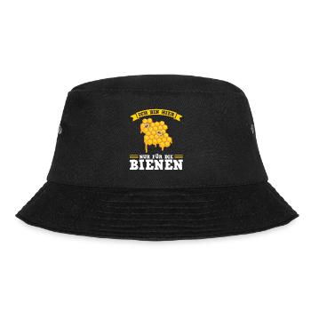 Imker Bienen Imkern Geschenk - Bucket Hat - Schwarz - Vorne - Lela (165cm)