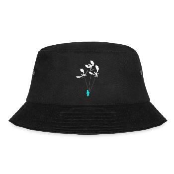 Lustiger Trendiger Kleiner Junge Mit Drachen - Bucket Hat - Schwarz - Vorne - Lela (165cm)